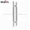 Tirador de puerta de cristal de acero inoxidable satinado vendedor caliente