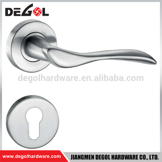 Manija de puerta de acero moderna de lujo de acero inoxidable de alta resistencia con palanca sólida