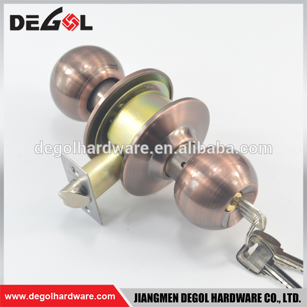 Nuevo estilo de diseño Cerradura de pomo de puerta redonda cilíndrica de doble cara