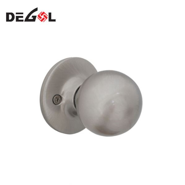 Perillas de puerta de buena calidad Latón antiguo Bola de madera Níquel satinado Sin terminar