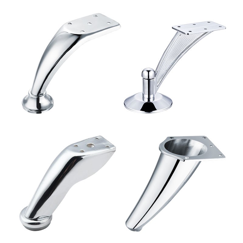 FL1010 accesorios de sofá cilíndricos de alta calidad patas de muebles con estructura de metal