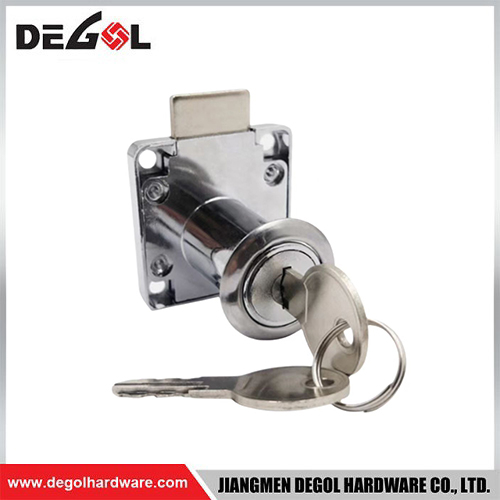 Cerradura de cajón de montaje lateral con llave, herrajes para muebles DL34
