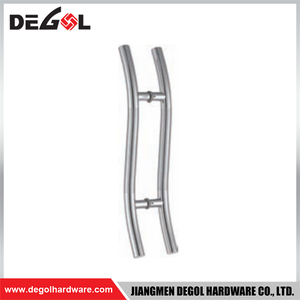 YE112 Herraje para puerta de cristal cromado satinado negro