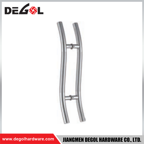 YE112 Herraje para puerta de cristal cromado satinado negro