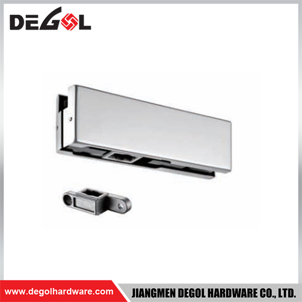 YE201 Herraje para puerta de cristal cromado satinado negro