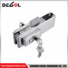 YE210 Herraje para puerta de cristal cromado satinado negro