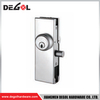 YE211 Herraje para puerta de cristal cromado satinado negro