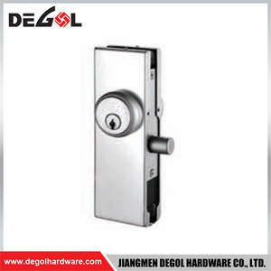 YE211 Herraje para puerta de cristal cromado satinado negro