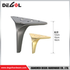 Patas de metal para muebles FL1145, patas de sofá de ángulo recto de hierro forjado resistente