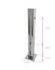 Clip de fijación de pie de acero inoxidable DR70, sin perforación, clip para piscina, columna de escalera, barandilla de balcón, base de pasamanos, clip de vidrio