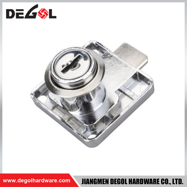 Cerradura de cajón de hardware para muebles DL004, cerradura de cajón de montaje lateral con llave