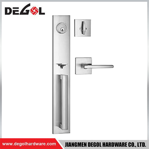 DDL1006 Juego completo de cerraduras de manija de puerta de hotel con palanca de entrada de seguridad para puerta de privacidad de acero inoxidable