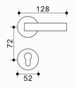 Elegante tirador de puerta de zinc y aluminio, aleación antioxidante, perfecto para hogares modernos