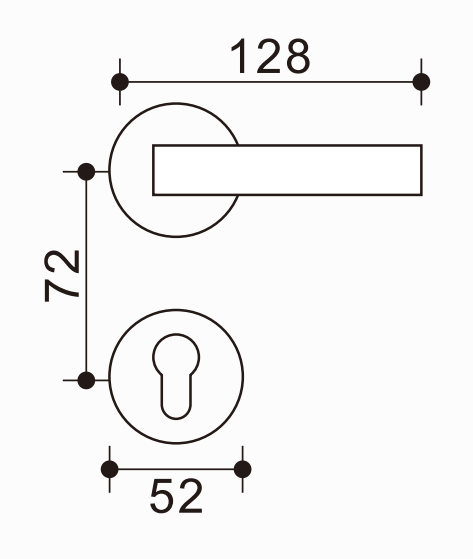 Elegante tirador de puerta de zinc y aluminio, aleación antioxidante, perfecto para hogares modernos