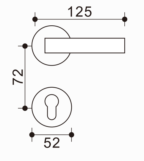 Tirador de puerta minimalista de zinc y aluminio, diseño elegante, mejora cualquier habitación
