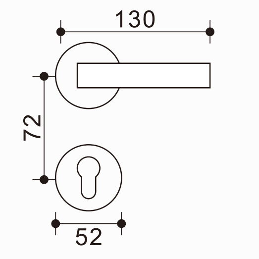Palanca de puerta exclusiva de zinc y aluminio, agarre suave, mejora la elegancia del hogar