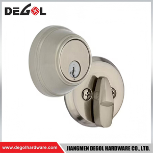 Cerradura de cerrojo de cilindro redondo para instalación de puertas interiores y exteriores